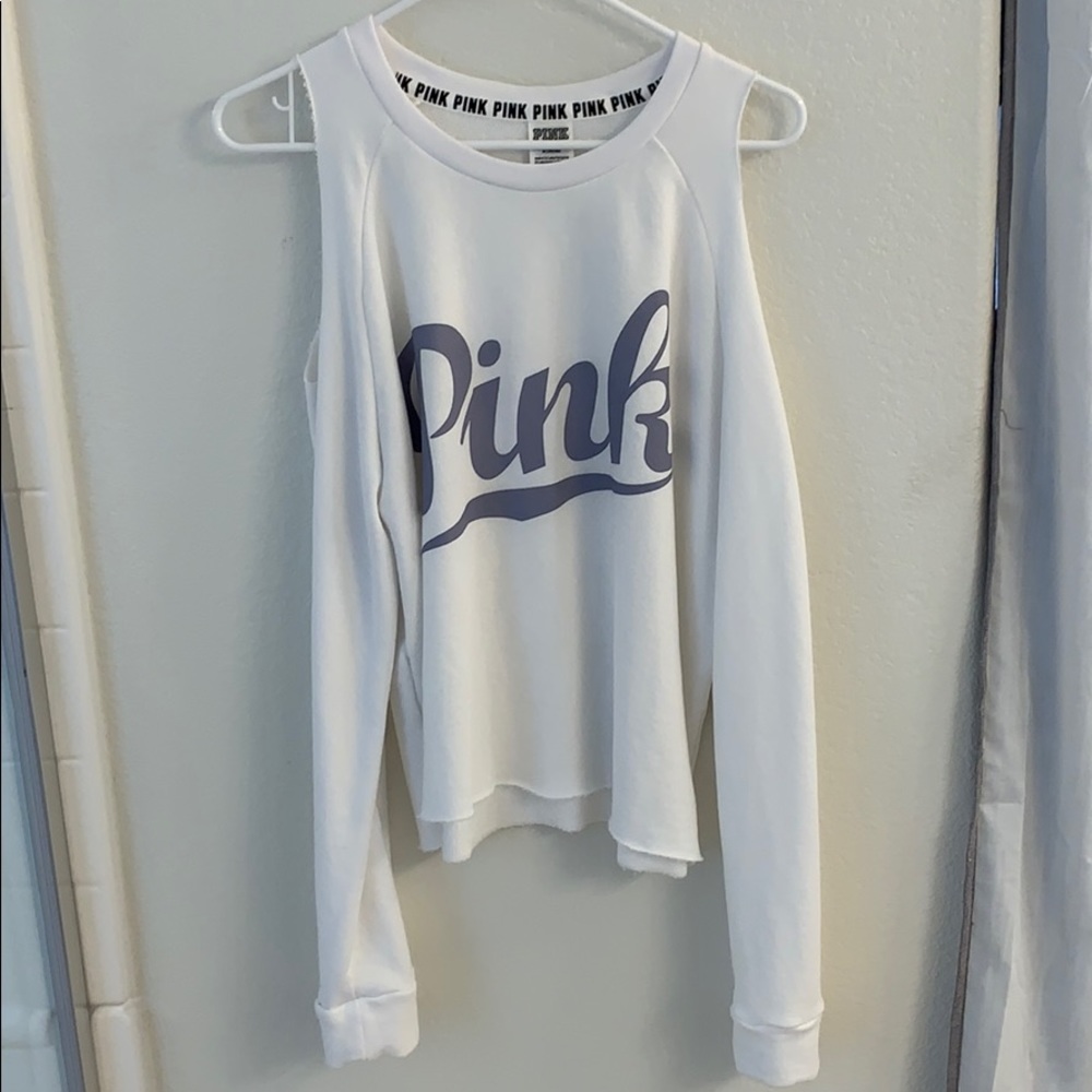 Off the shoulder pink long sleeve